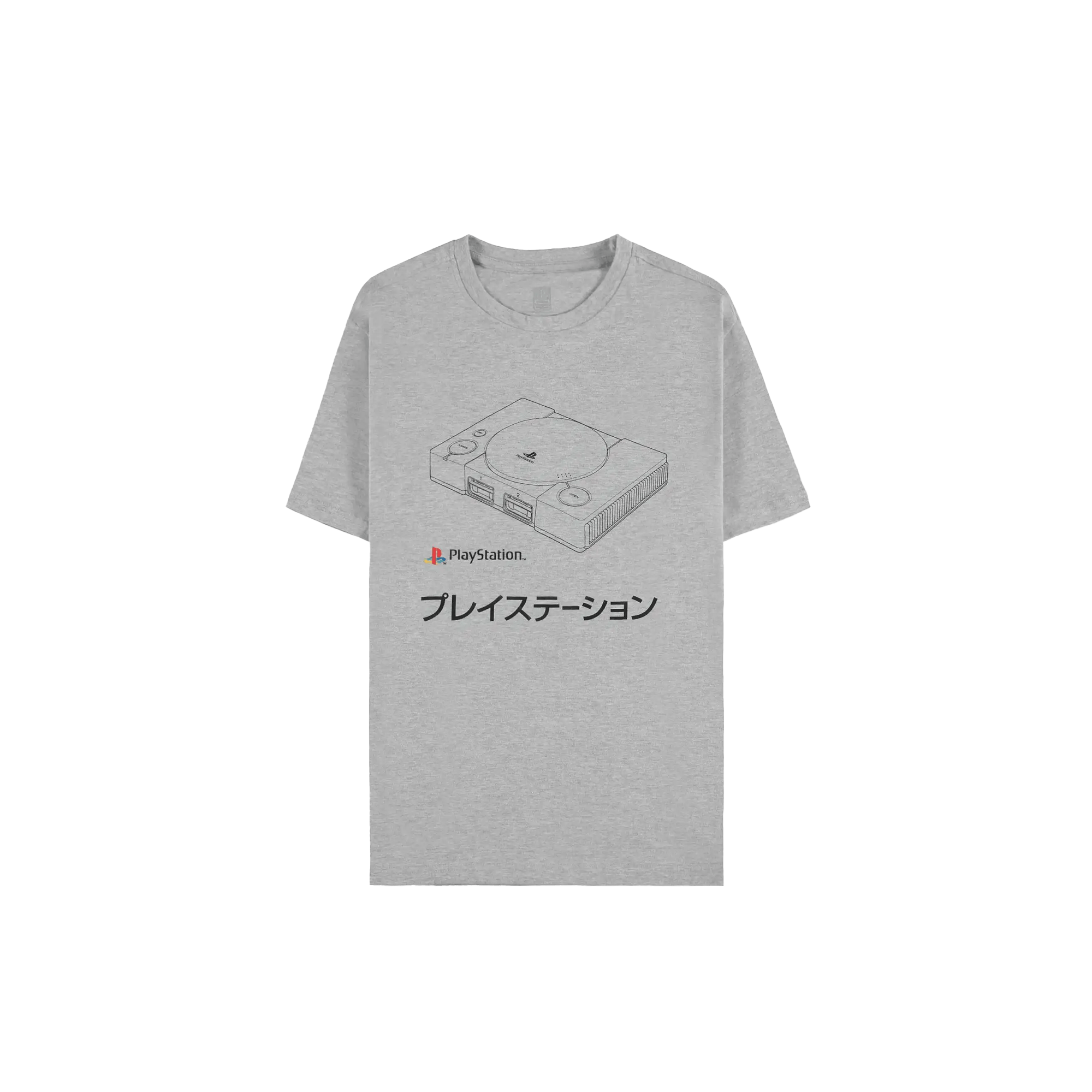 PlayStation - O.G Console Short Sleeved T-shirt (Grey) - KOODOO