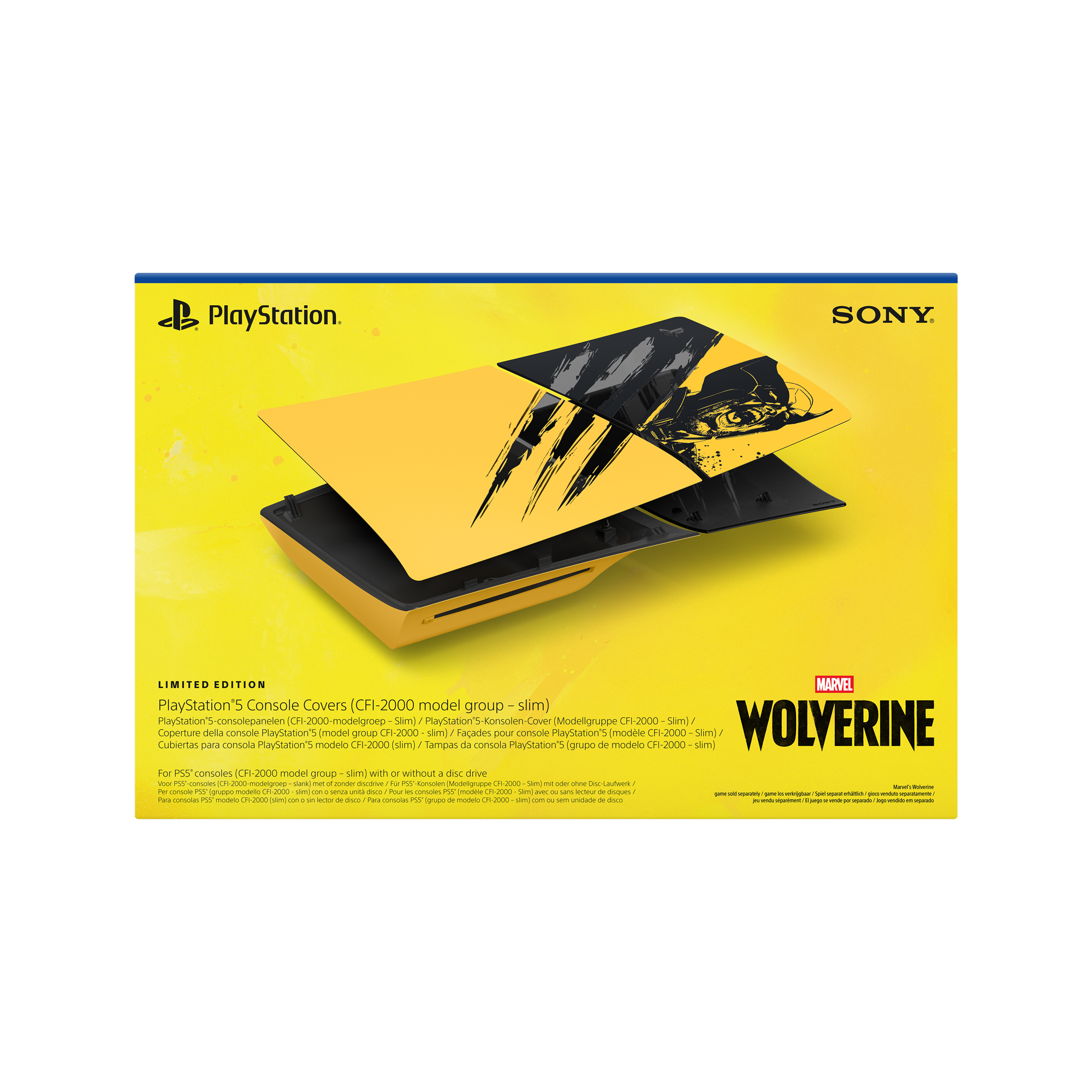 PlayStation 5 Console Covers – Marvel’s Wolverine Battle Yellow Limited Edition - KOODOO