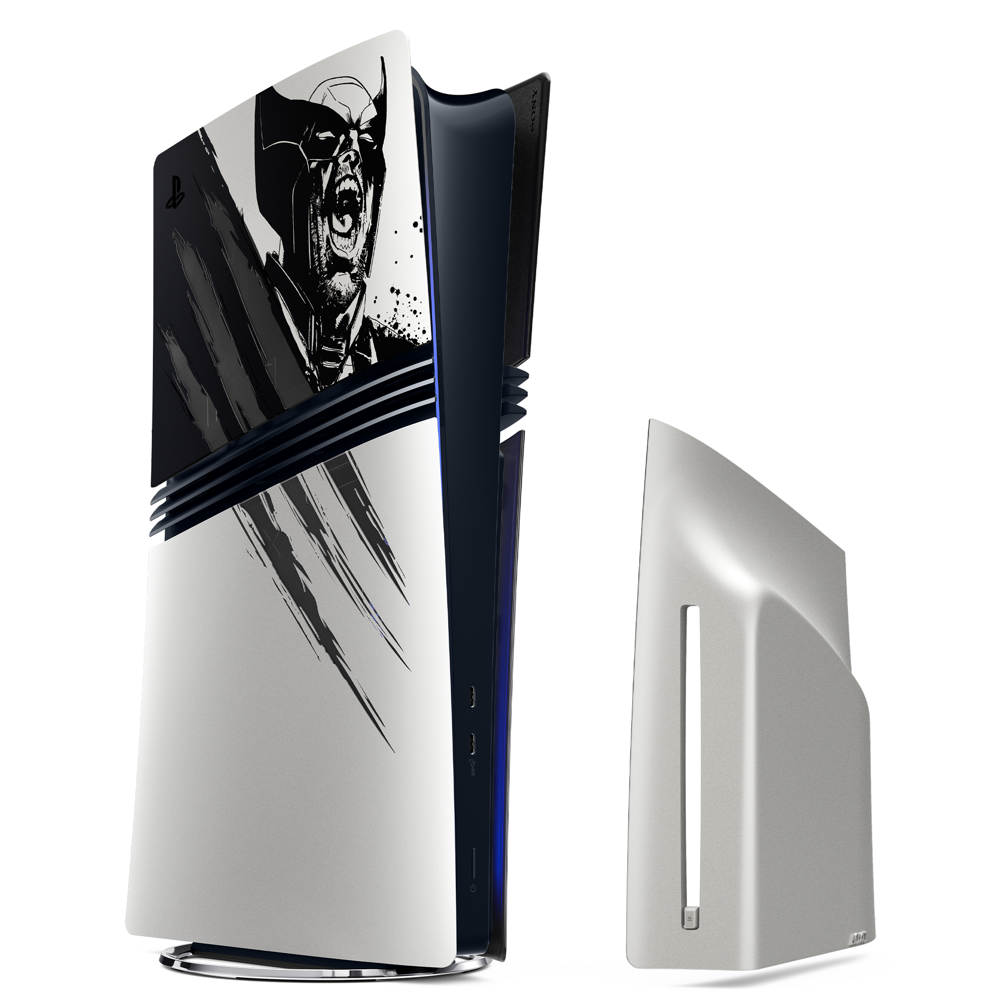 PlayStation 5 Pro Console Covers – Marvel’s Wolverine Adamantium - KOODOO