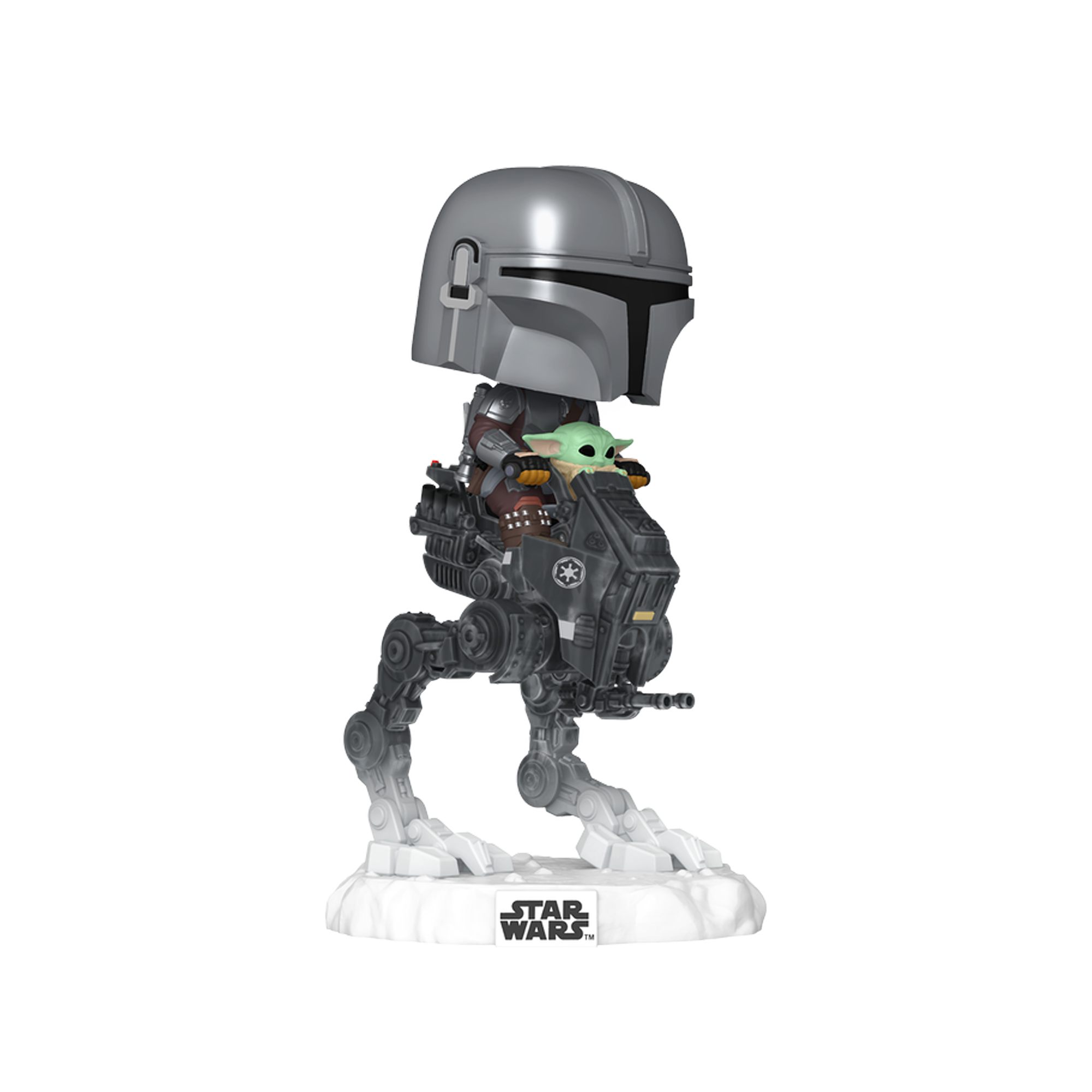 Funko Pop! Rides Deluxe: Star Wars: The Mandalorian and Grogu in Imperial Remnant AT-RT - KOODOO