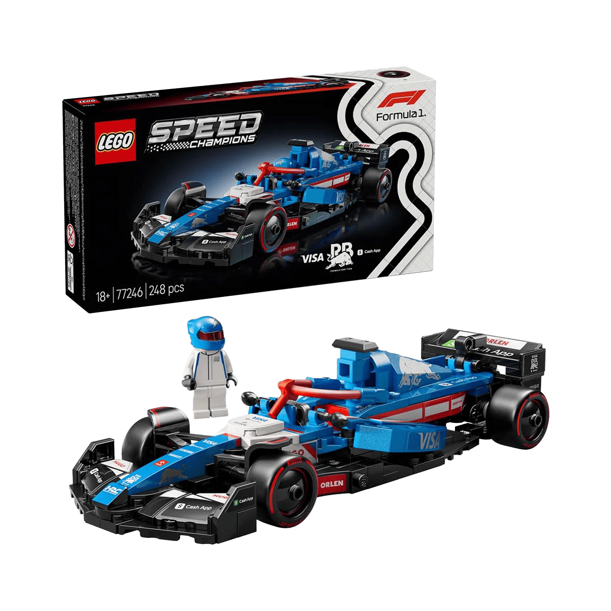 LEGO: Speed Champions Visa Cash App RB VCARB 01 F1 Race Car (77246) - KOODOO