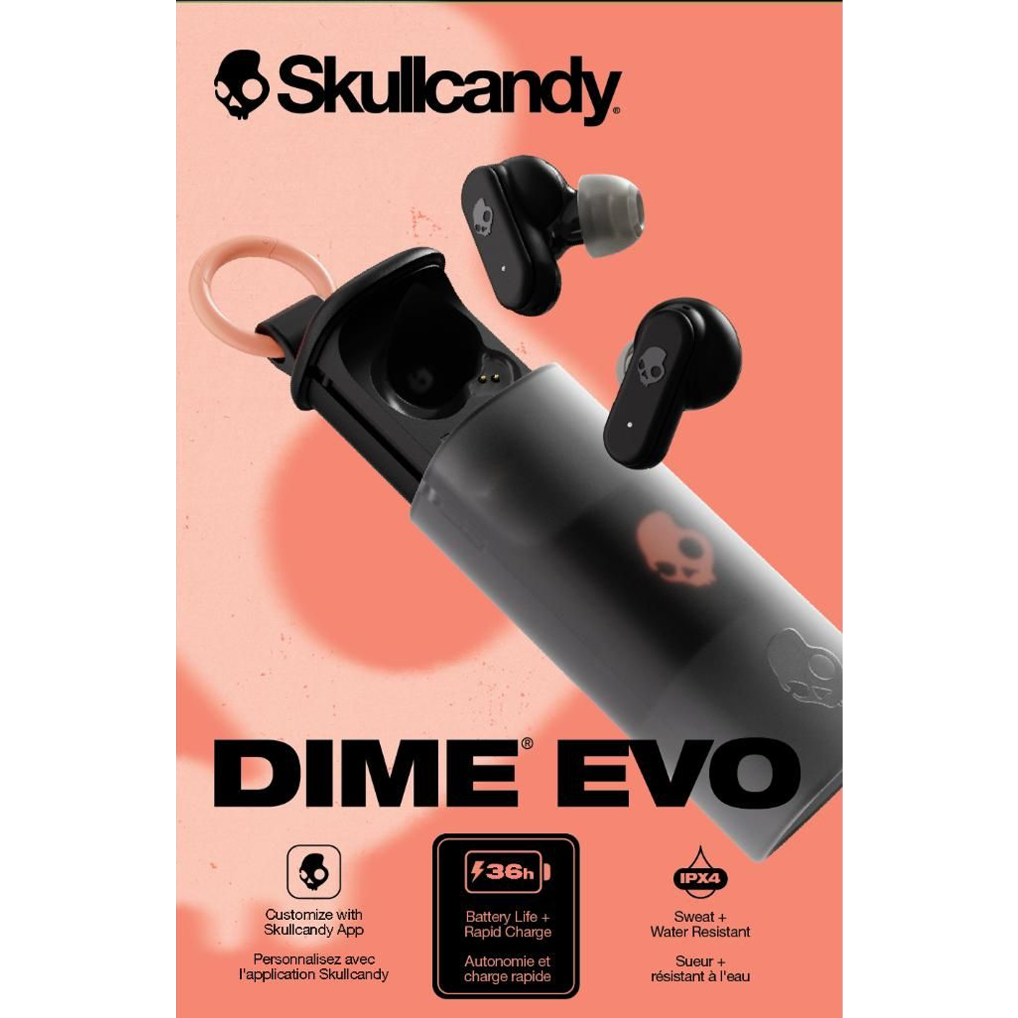 Skullcandy Dime Evo True Wireless Earbuds - True Black - KOODOO