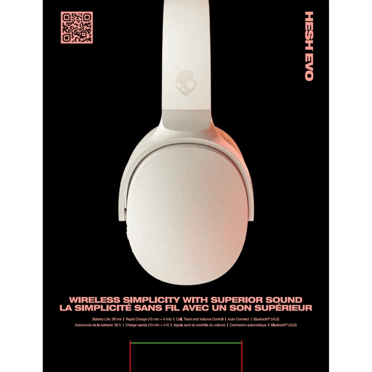 Skullcandy Hesh Evo Wireless Headphones - Bone - KOODOO