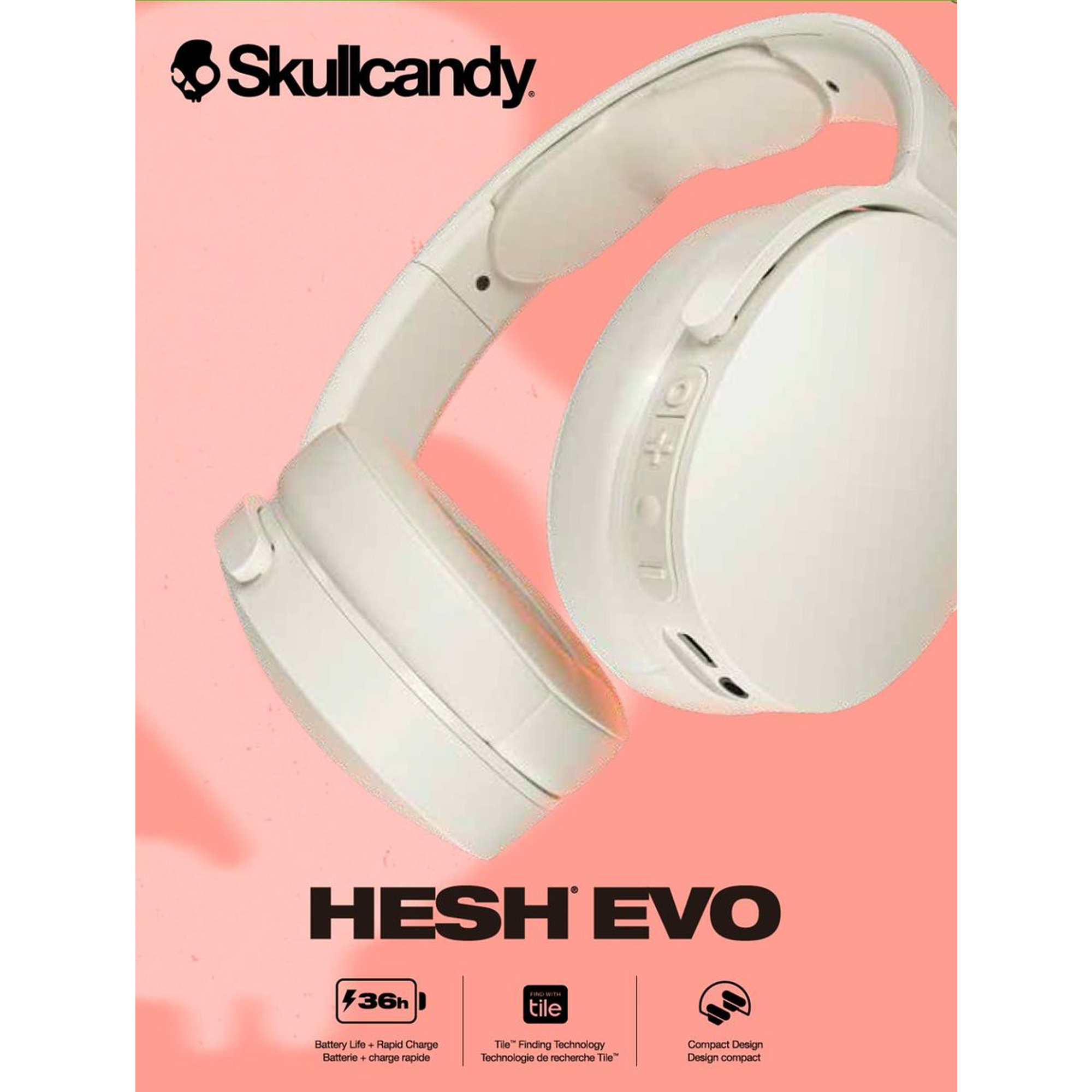 Skullcandy Hesh Evo Wireless Headphones - Bone - KOODOO