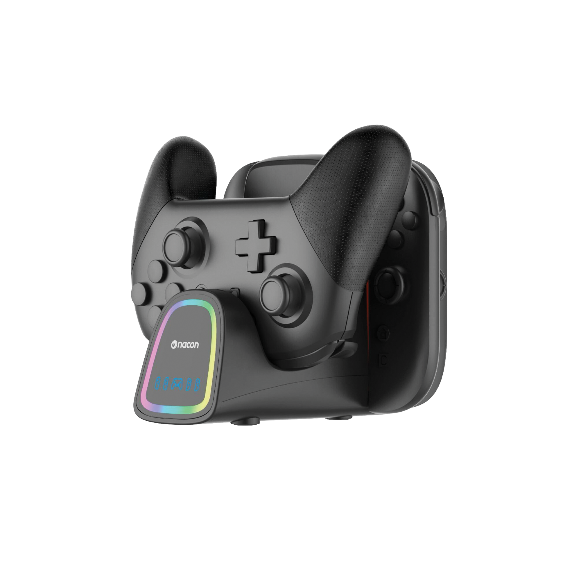 Charger QuadPro + RGB For Nintendo Switch 2 Pro Controller and 4 Joy-Con - KOODOO