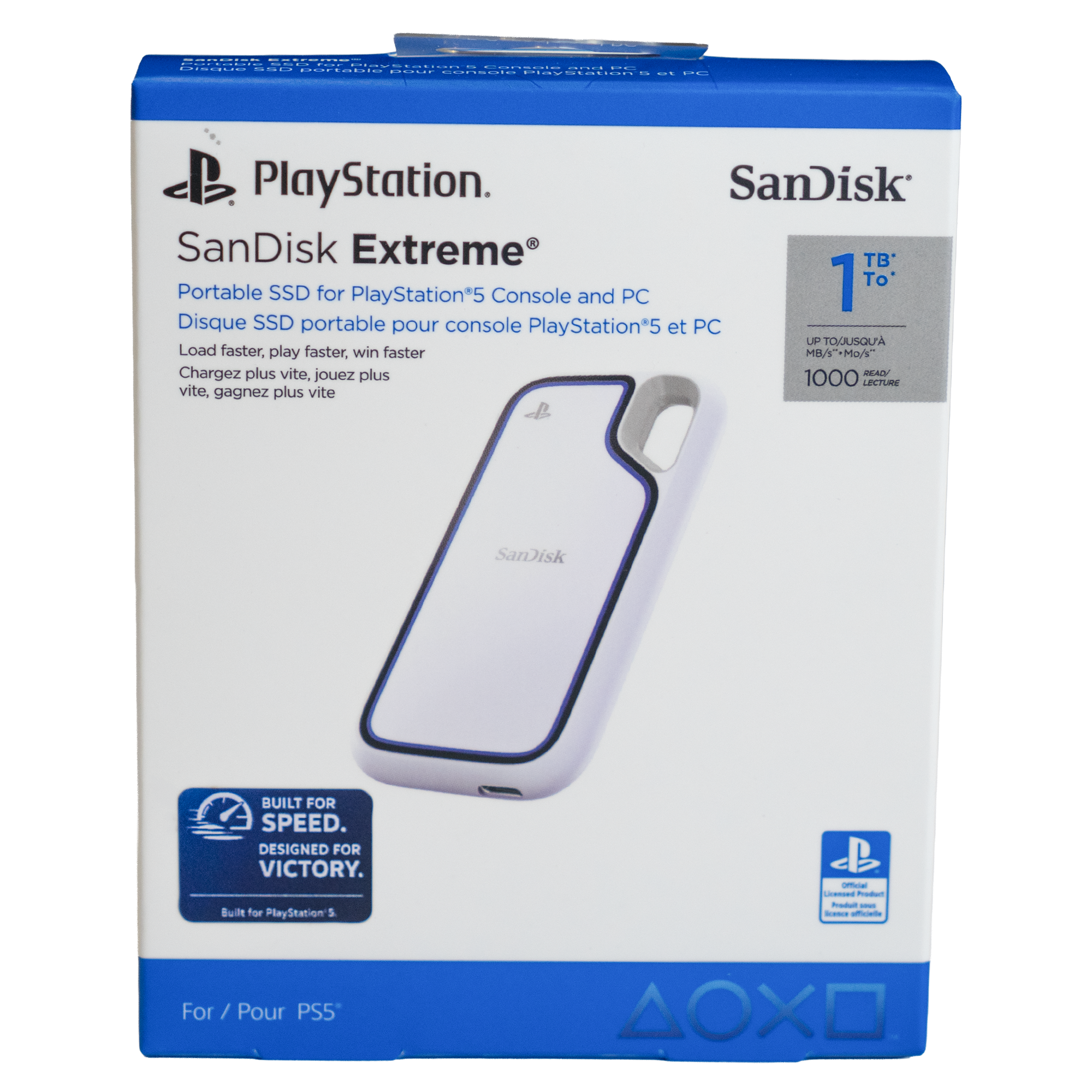SanDisk Extreme Portable 1TB SSD for PlayStation 5 console and PC - KOODOO