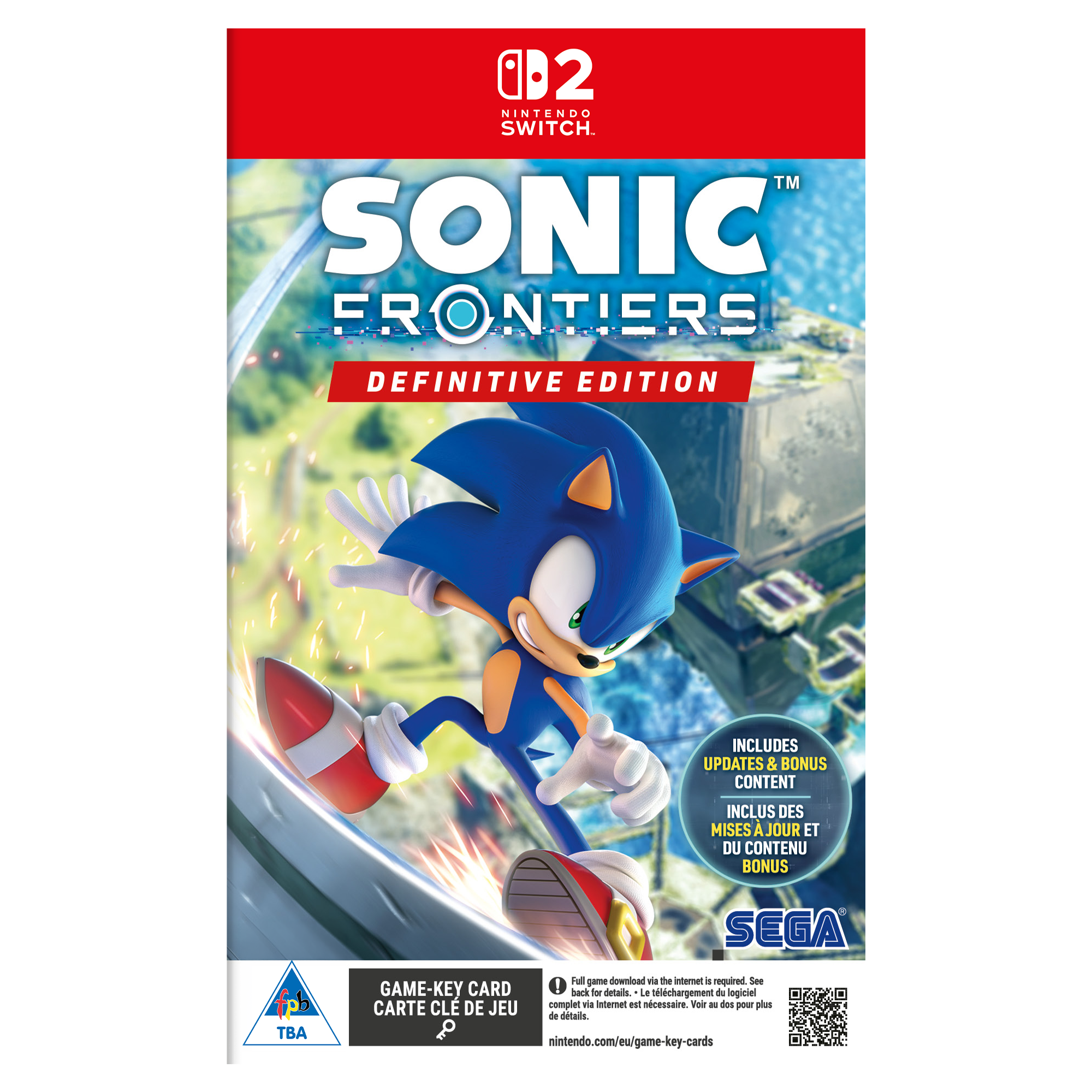 Sonic Frontiers - Definitive Edition (NS2) - Game-Key Card - KOODOO