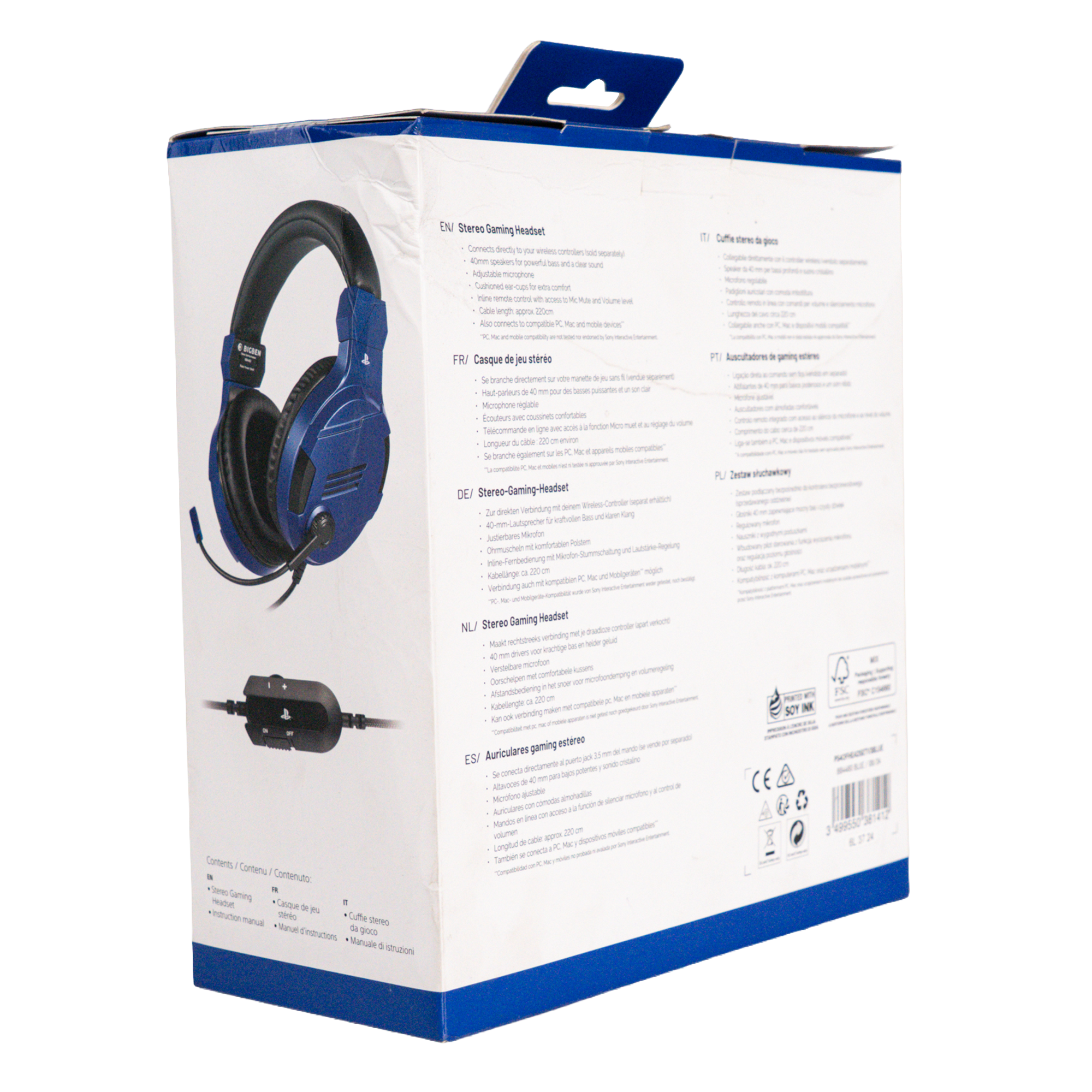 Stereo Gaming Headset for PS4 - Blue - CODE RED Markdowns - KOODOO