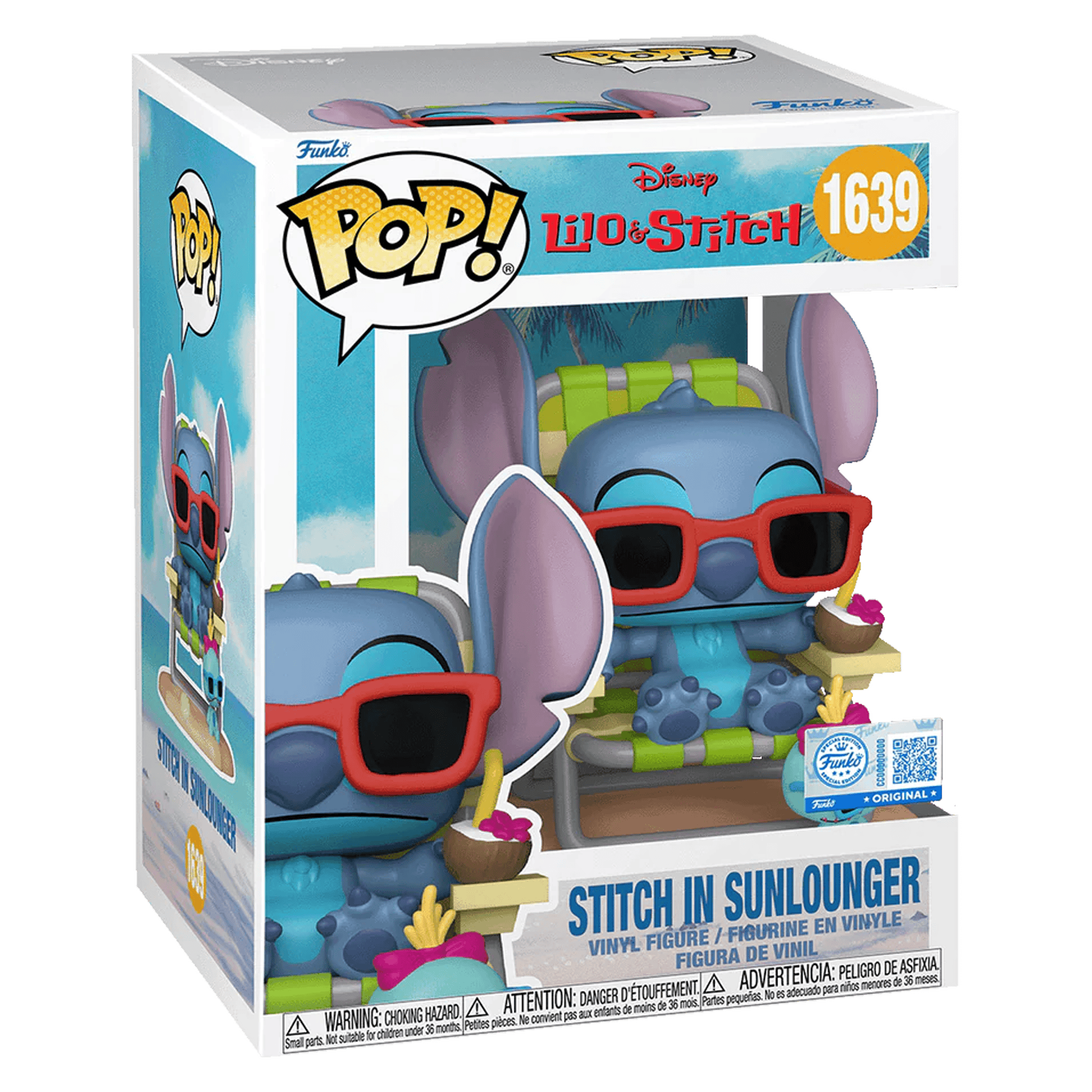 Funko Pop! Premium: Disney Lilo & Stitch - Stitch In Sunlounger (Special Edition) - KOODOO