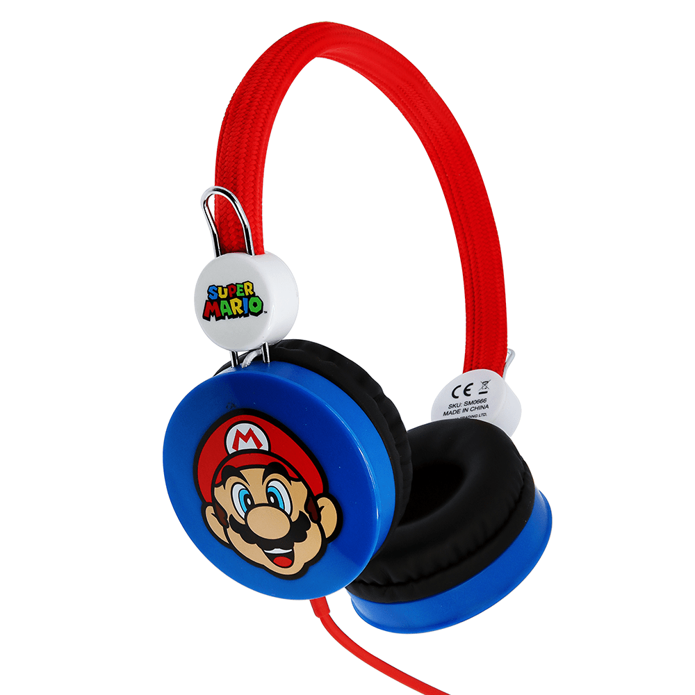Super Mario Red/Blue Kids Core Headphones - KOODOO