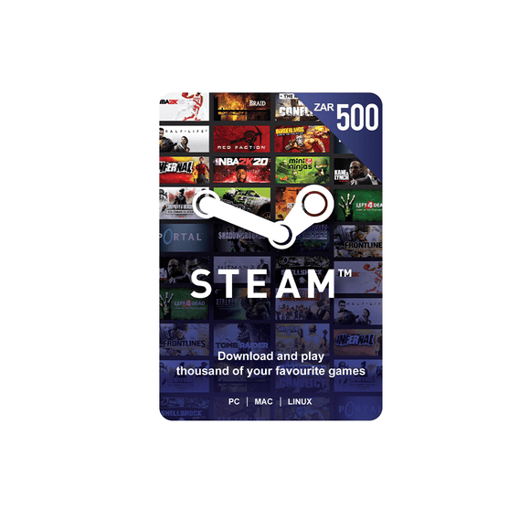 Steam ZAR 500 Gift Card. Digital code will be emailed - KOODOO