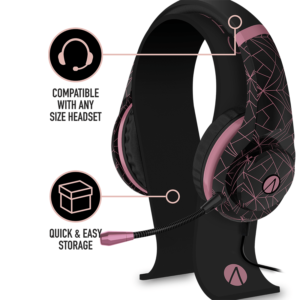 STEALTH Abstract Pink Headset Stand Bundle KOODOO