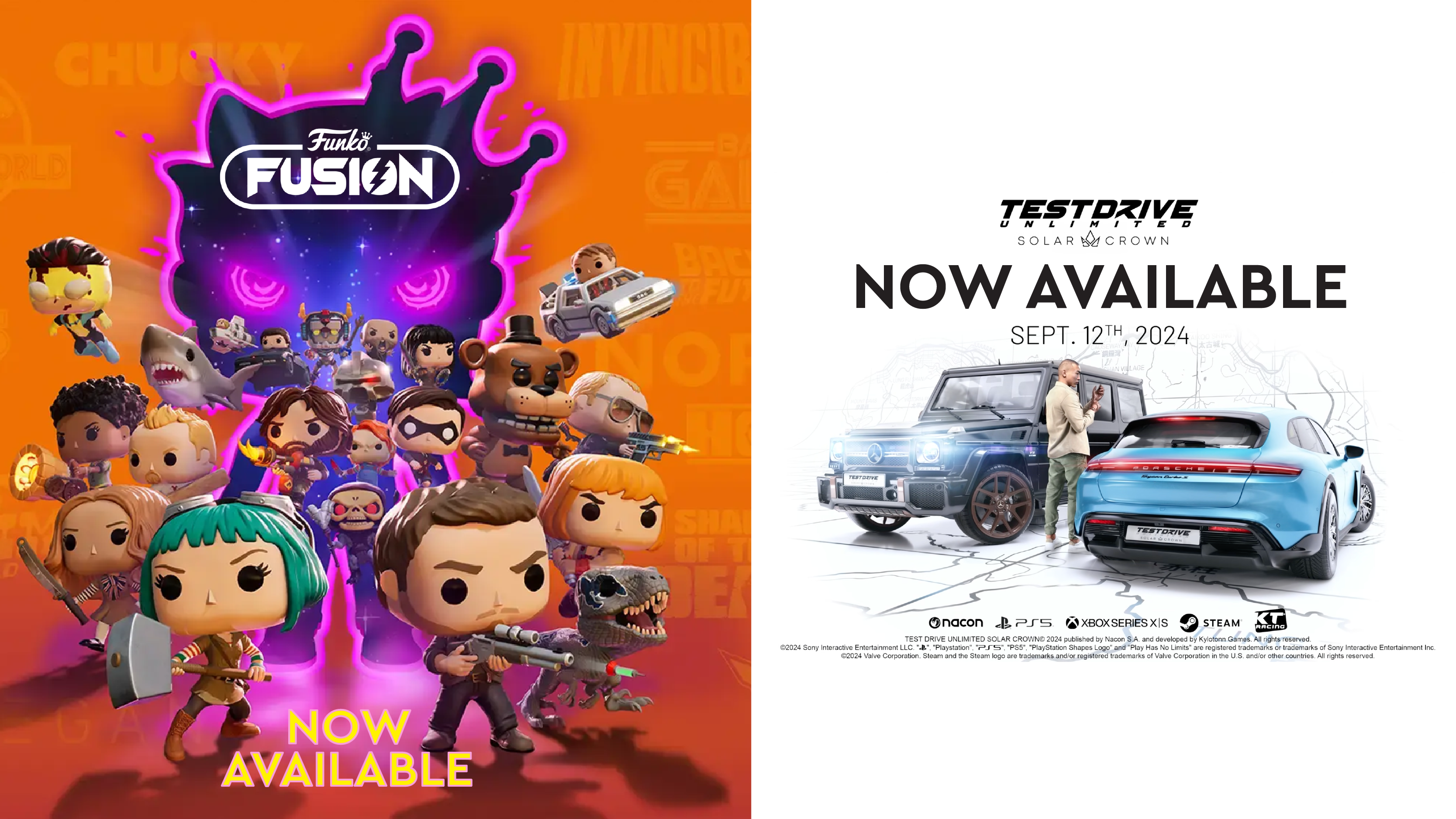 Upcoming Game Launches: Funko Fusion and Test Drive Unlimited Solar Crown