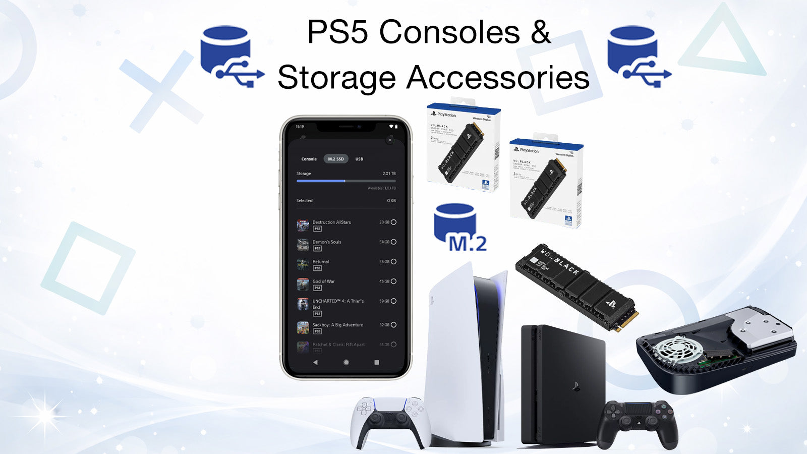 PS5 Consoles & Storage Accessories