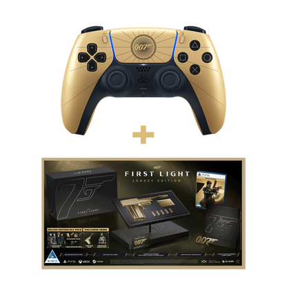 PlayStation 5 (PS5) DualSense Wireless Controller - 007 First Light Limited Edition + 007 First Light Legacy Edition (PS5) | KOODOO