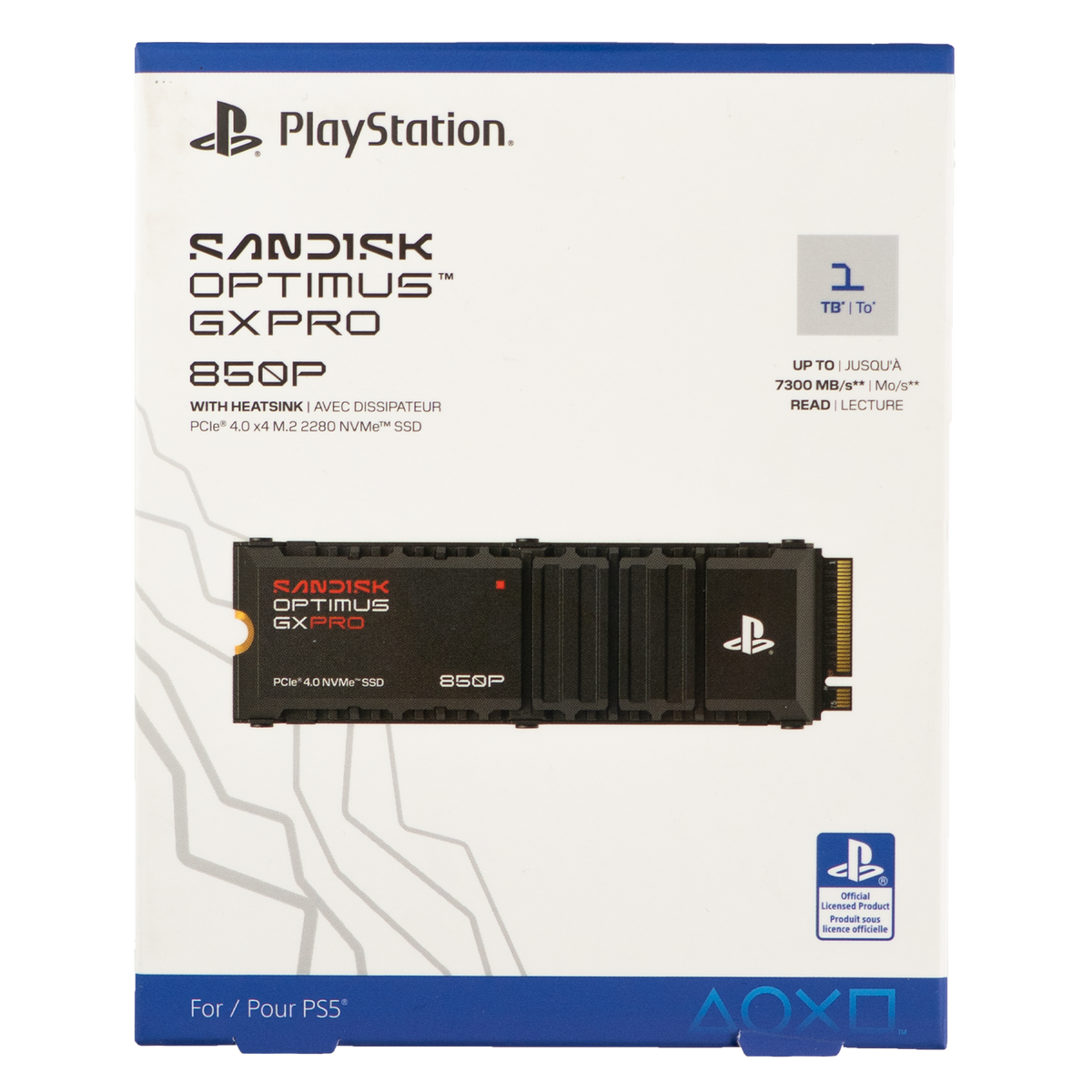 SanDisk Optimus GX PRO 850P NVMe SSD for PS5 consoles - 1TB - KOODOO