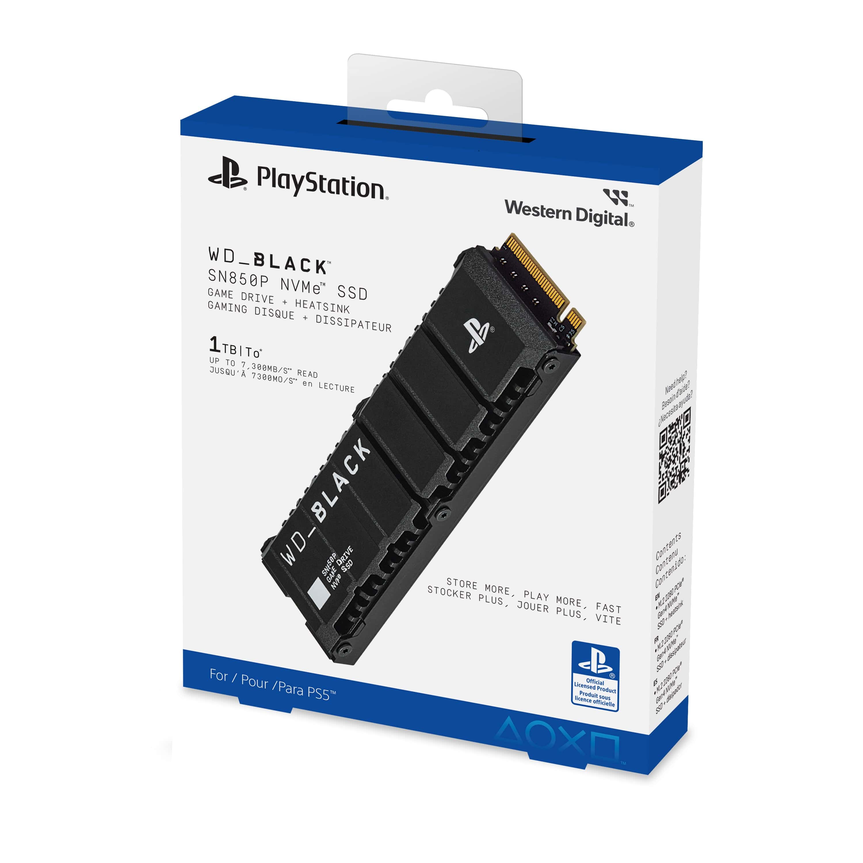 WD_BLACK SN850P NVMe SSD for PS5 consoles - 1TB - KOODOO