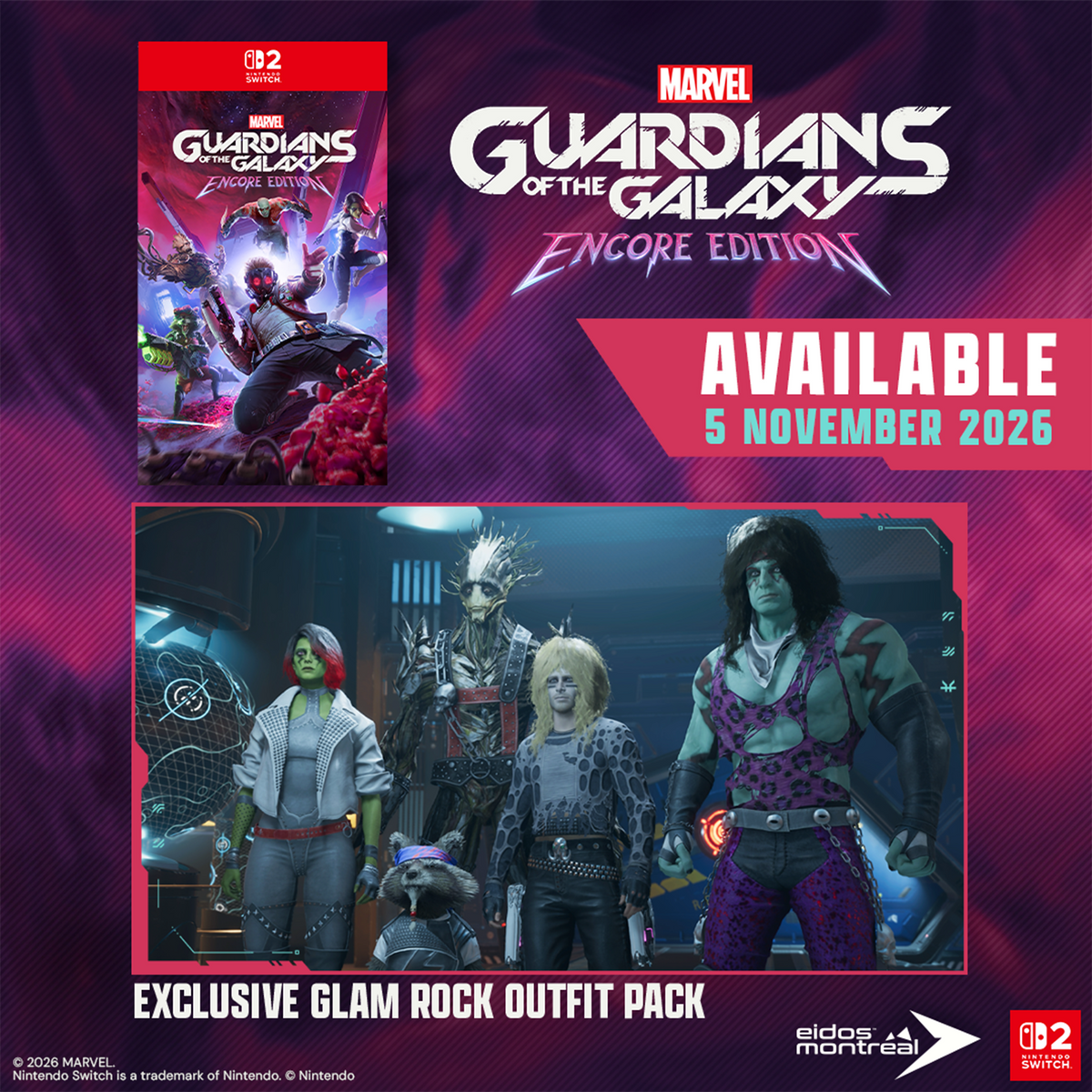 Guardians of the Galaxy Encore Edition (NS2) - Game-Key Card - KOODOO