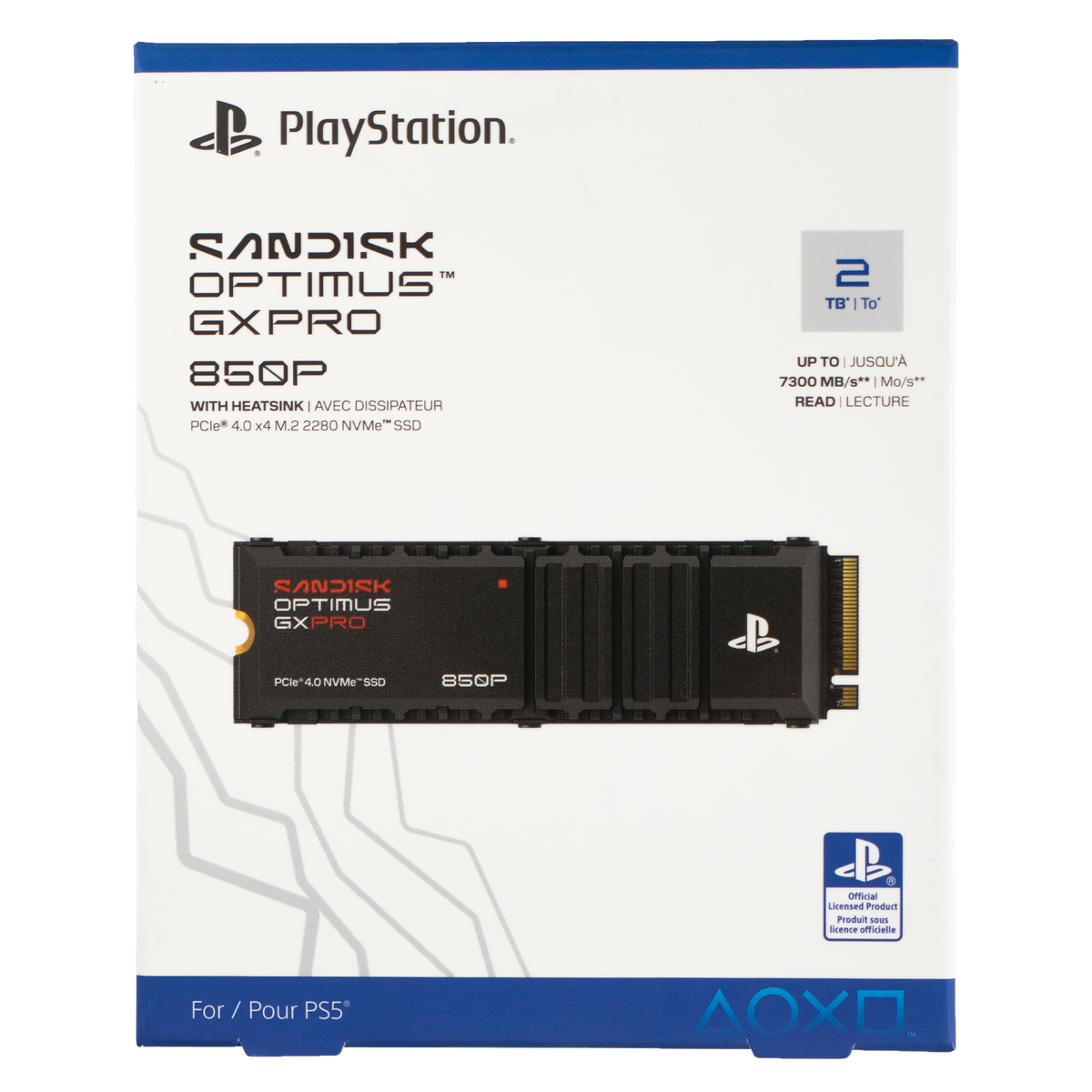 SanDisk Optimus GX PRO 850P NVMe SSD for PS5 consoles - 2TB - KOODOO
