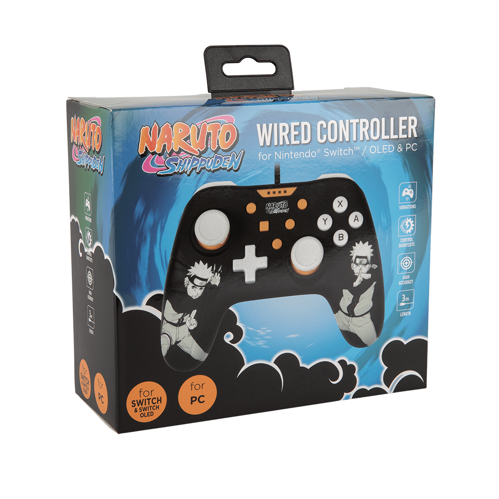 Wired Naruto Switch Controller - Black - KOODOO