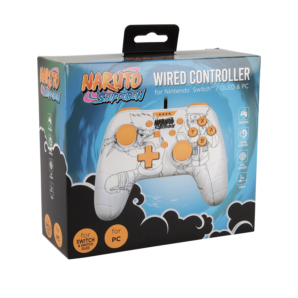 Naruto White Wired Nintendo Switch Controller - KOODOO