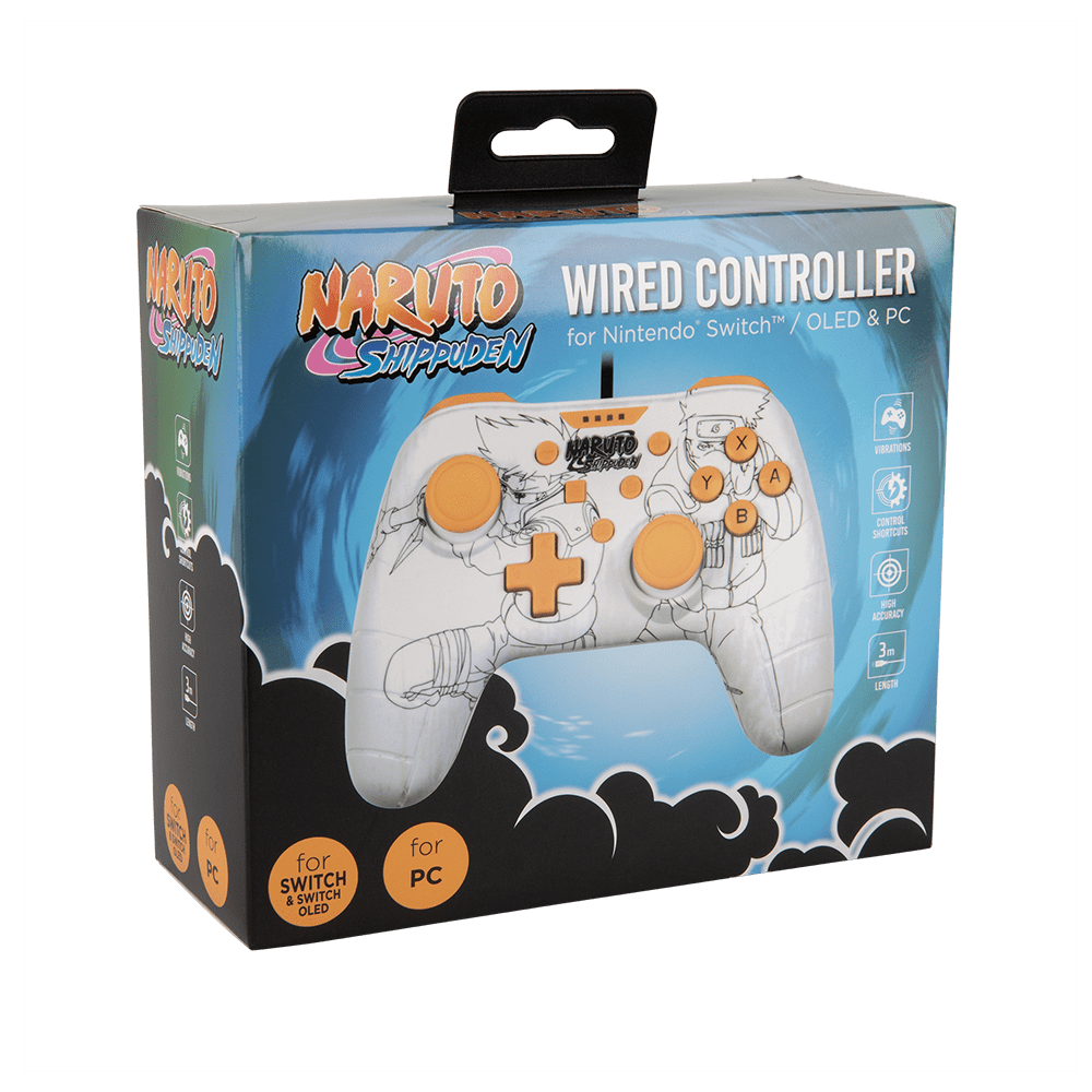 Controller Case Naruto Using Rasengan Wired Naruto Switch Controller - White | KOODOO