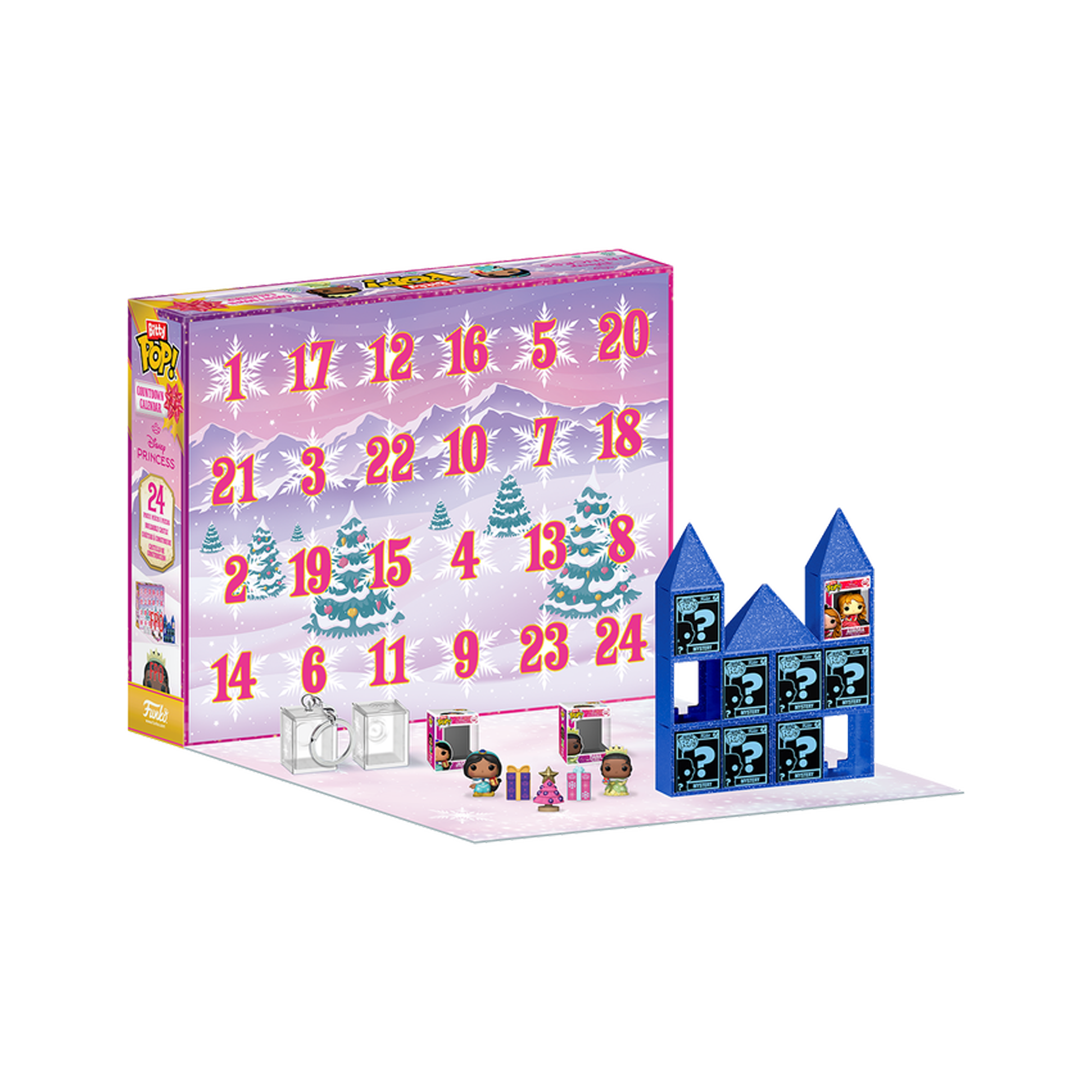 Funko Bitty Pop! Countdown Calendar: Disney Princess Holiday Advent Calendar - KOODOO