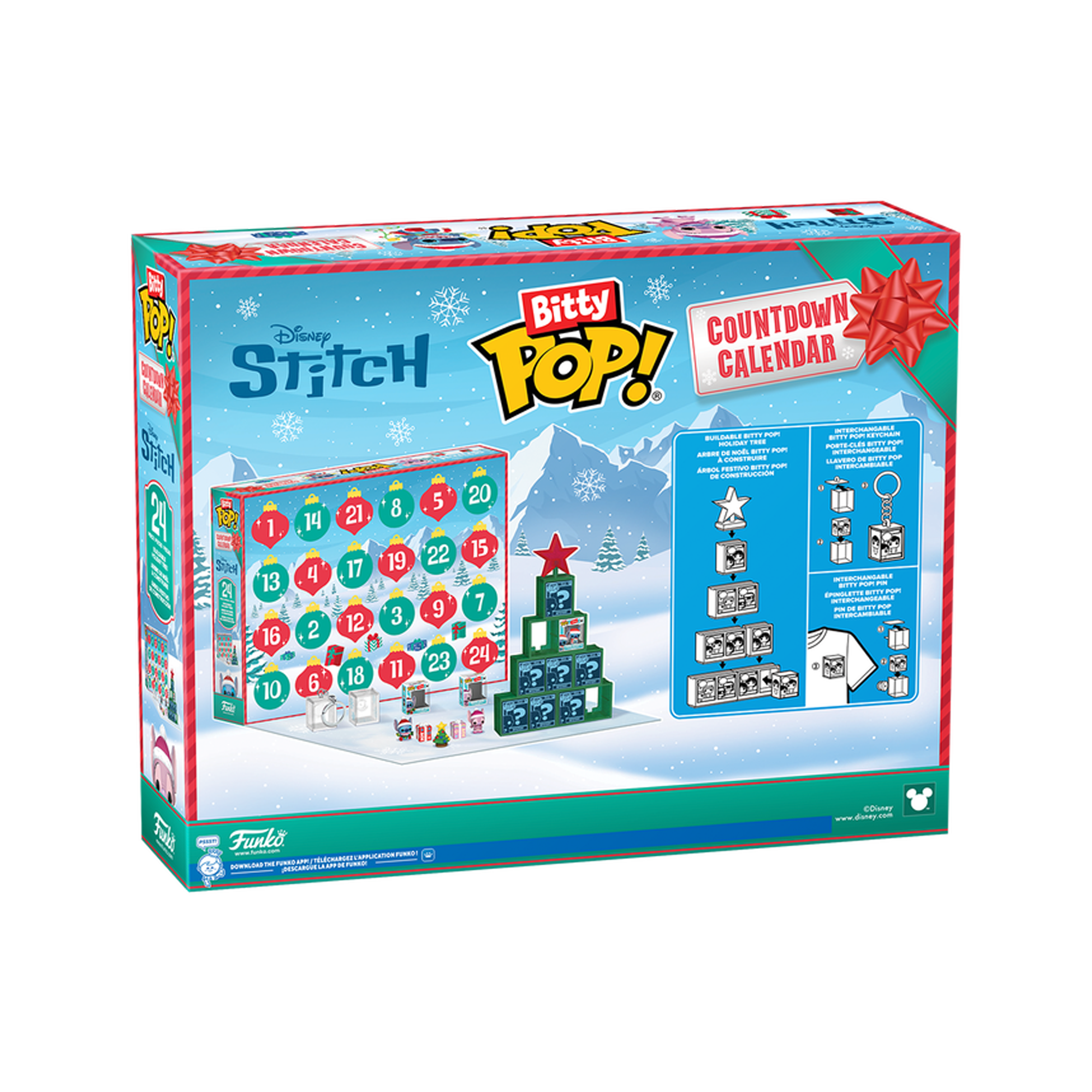 Funko Bitty Pop! Countdown Calendar: Disney Stitch Holiday Advent Calendar - KOODOO