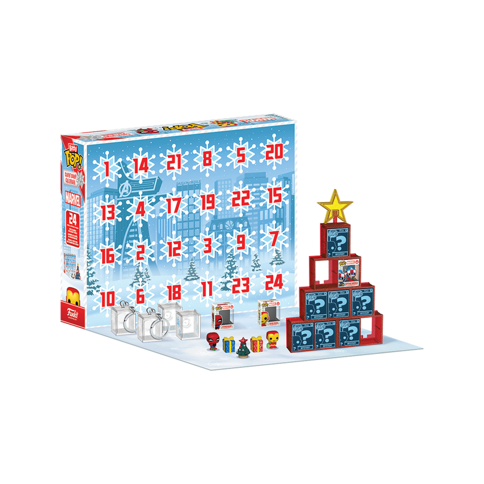 Funko Bitty Pop! Countdown Calendar: Marvel Holiday Advent Calendar - KOODOO