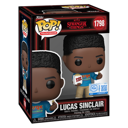 Funko Pop! Television: Netflix Stranger Things - Lucas Sinclair with Popcorn (Special Edition) - KOODOO