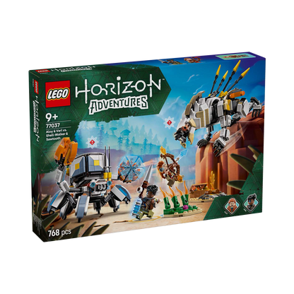 LEGO: Horizon Aloy & Varl vs. Shell-Walker & Sawtooth (77037) - KOODOO