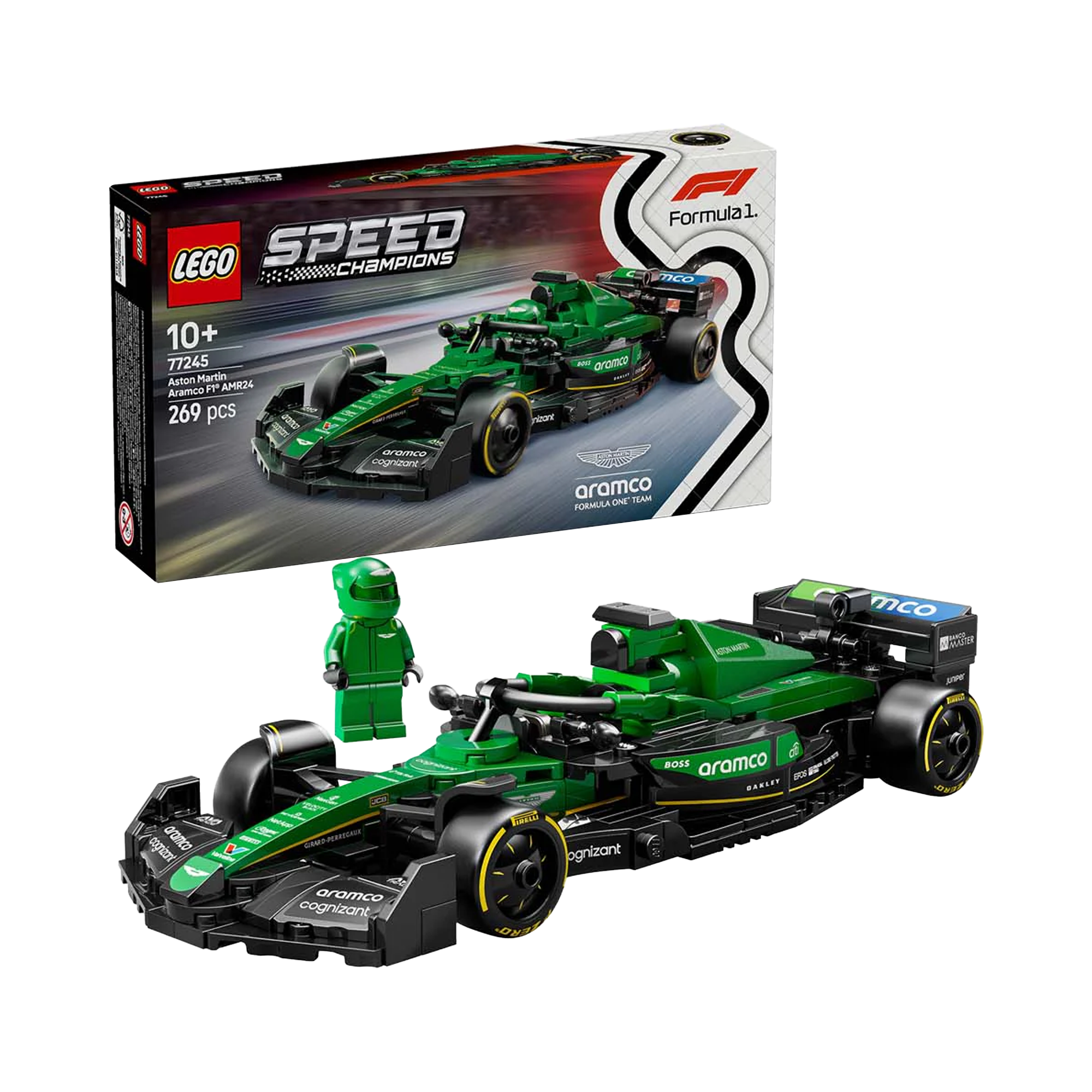 LEGO: Speed Champions Aston Martin Aramco F1 AMR24 Race Car (77245) - KOODOO