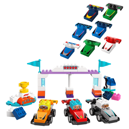 LEGO DUPLO: F1 Team Race Cars & Drivers - KOODOO