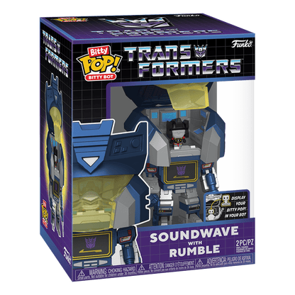 Funko Pop! Bitty Bot: Transformers - Soundwave With Rumble - KOODOO