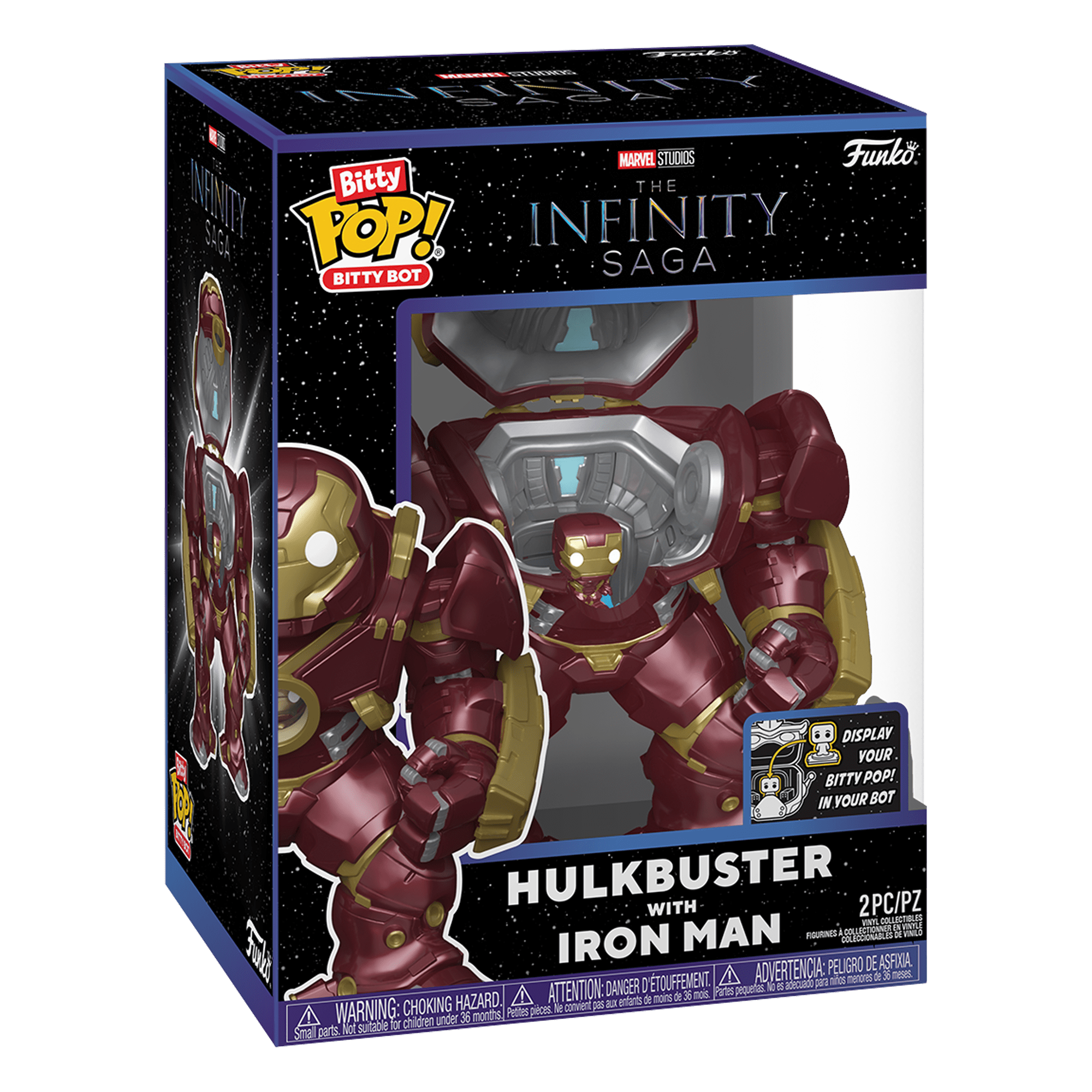 Funko Pop! Bitty Bot: Marvel Studios The Infinity Saga - Hulkbuster With Iron Man - KOODOO