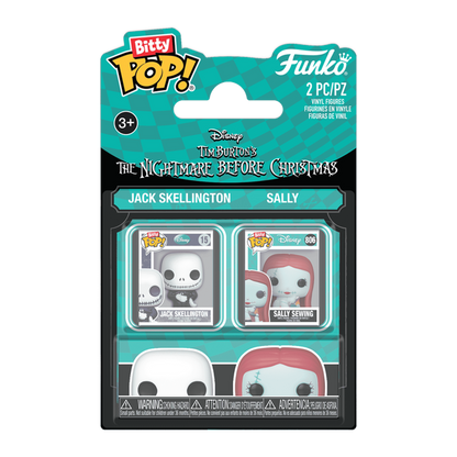 Funko Bitty Pop! The Nightmare Before Christmas: Jack Skellington & Sally - 2 Pack - KOODOO