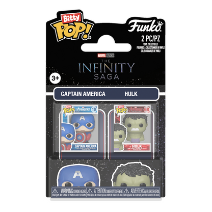 Funko Bitty Pop! Marvel Studios: The Infinity Saga - Captain America & Hulk - 2 Pack - KOODOO