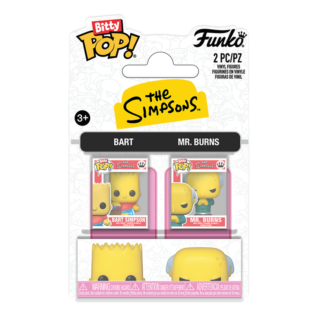 Funko Bitty Pop! The Simpsons: Bart Simpson & Mr.Burns - 2 Pack