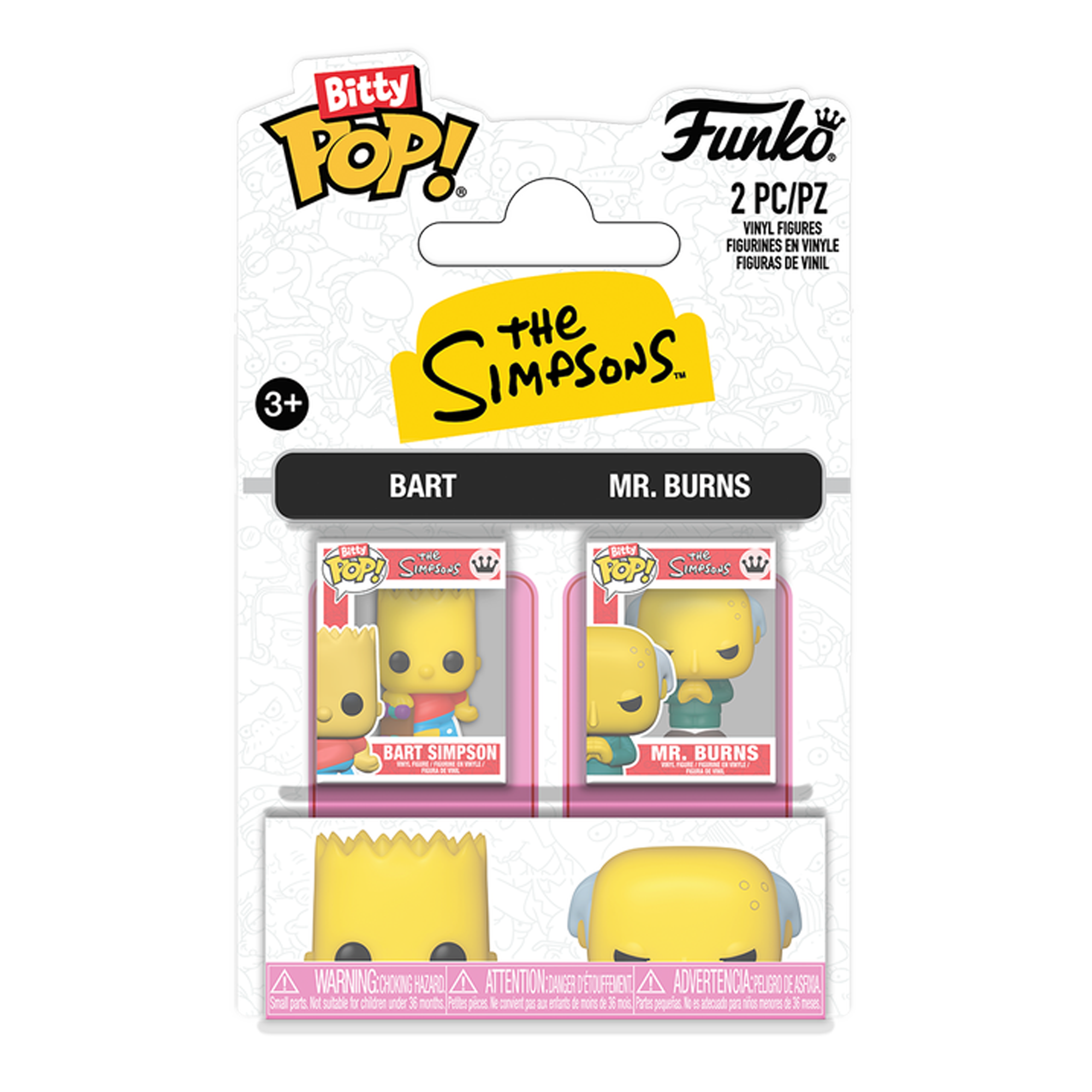 Funko Bitty Pop! The Simpsons: Bart Simpson & Mr.Burns - 2 Pack - KOODOO