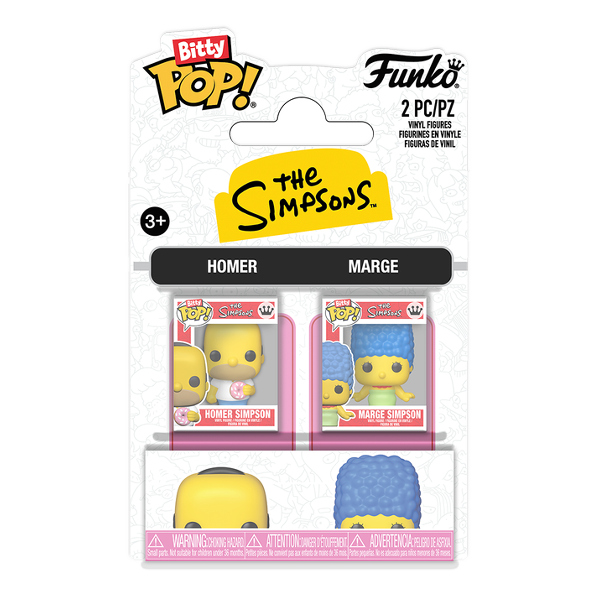 Funko Bitty Pop! The Simpsons: Homer Simpson & Marge Simpson - 2 Pack - KOODOO
