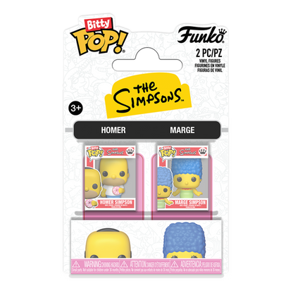 Funko Bitty Pop! The Simpsons: Homer Simpson & Marge Simpson - 2 Pack - KOODOO