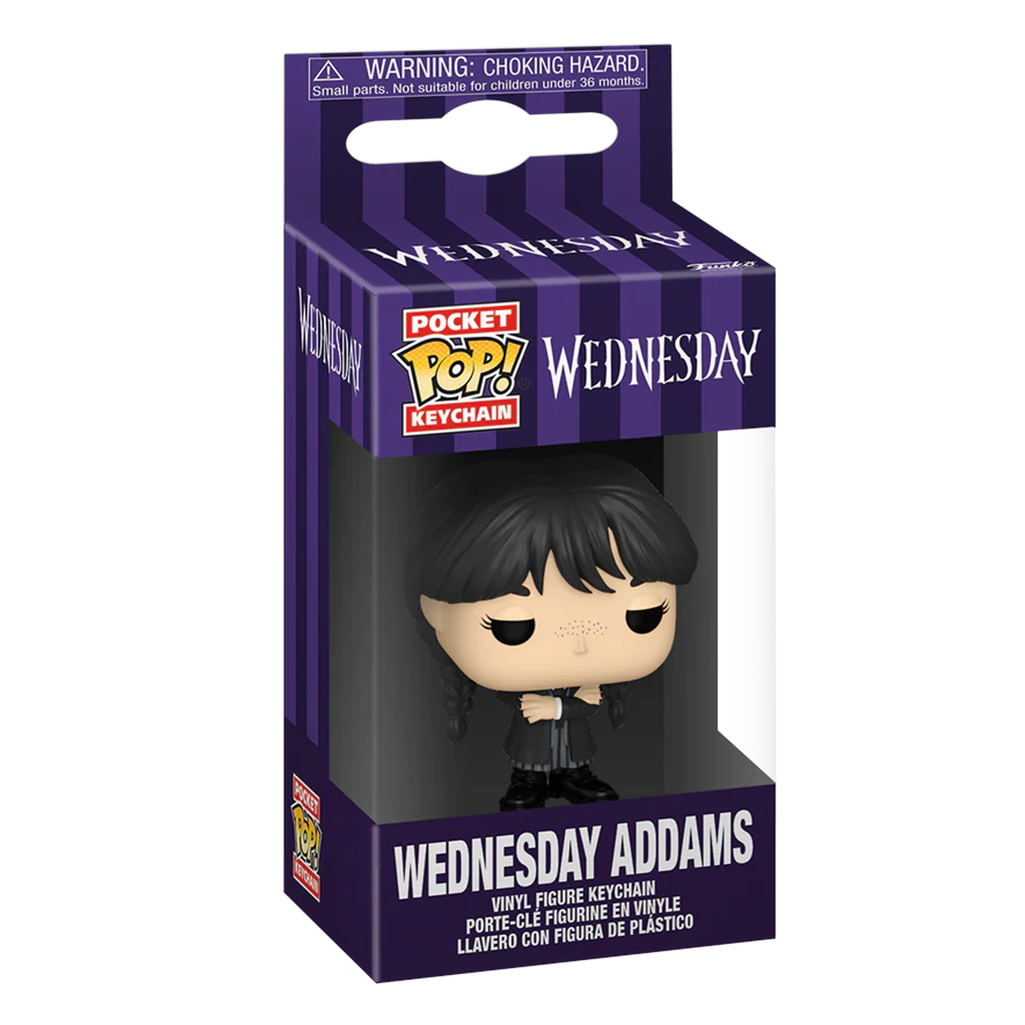 Funko Pocket Pop! Keychain: Wednesday - Wednesday Addams (Black Coat) - KOODOO