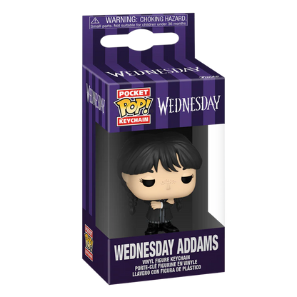 Funko Pocket Pop! Keychain: Wednesday - Wednesday Addams (Black Coat) - KOODOO