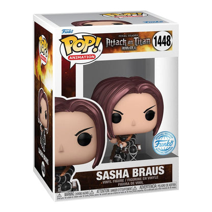 Funko Pop! Animation: Final Season Attack On Titan - Sasha Braus (Metallic - Special Edition) - KOODOO