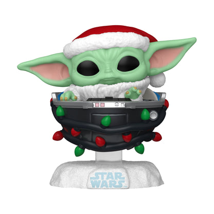 Funko Pop! Star Wars: Holiday Grogu - Grogu with Santa Hat In Pram - KOODOO