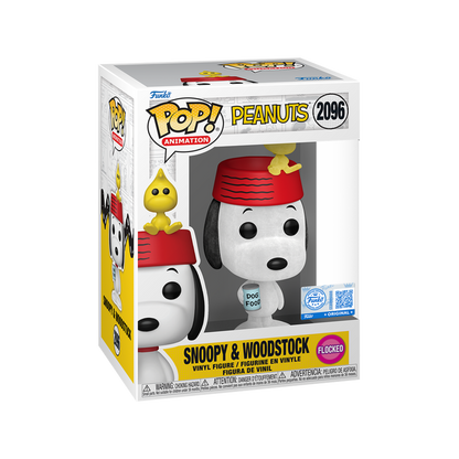 Funko Pop! Animation: Peanuts - Snoopy & Woodstock (Flocked - Special Edition) - KOODOO