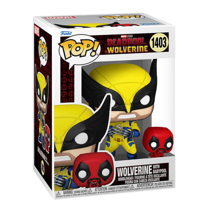 Funko Pop! Marvel Studios: Deadpool & Wolverine - Wolverine with Babypool - KOODOO