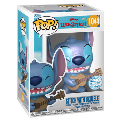 Funko Pop! Disney: Lilo & Stitch - Stitch with Ukulele (Pearlescent - Special Edition) - KOODOO