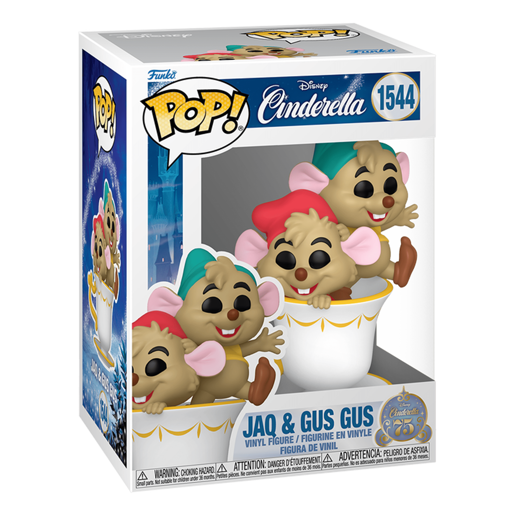 Funko Pop! Disney: Cinderella 75th Anniversary - Jaq & Gus Gus In Cup - KOODOO