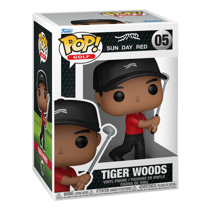 Funko Pop! Golf: Sun Day Red - Tiger Woods (Swinging) - KOODOO